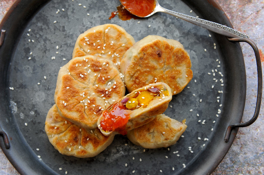 Pan Fried Daikon Buns